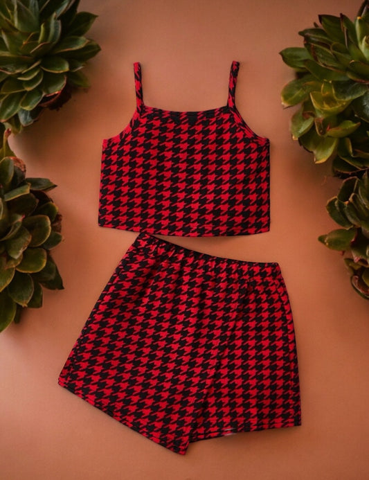 Lil Babe Houndstooth Set