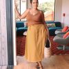 *E.E.L.E* Abla A-Line Wrap Skirt - Marigold
